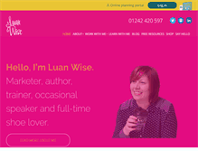 Tablet Screenshot of luanwise.co.uk